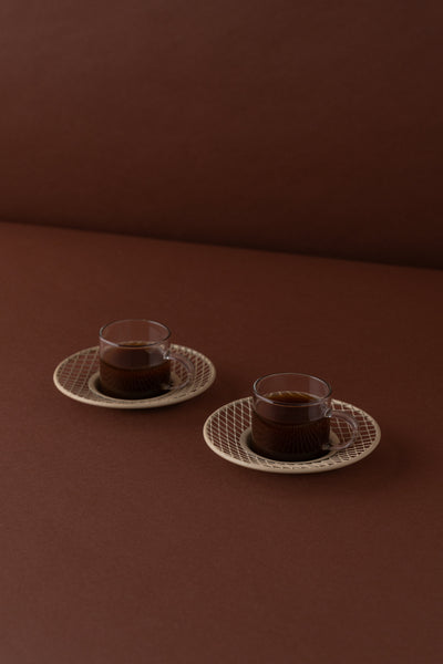 طقم اكواب اسبريسو 2 قطعة KL1