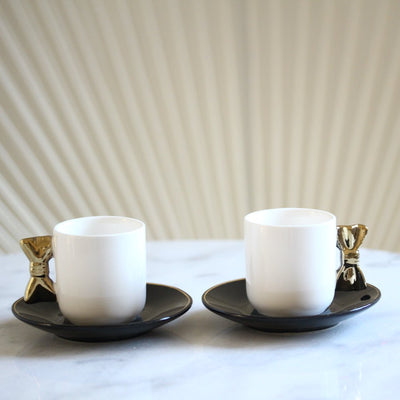 H1 Coffee Cups Set 2 Pcs Tie