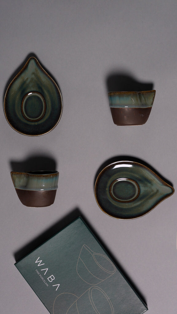 H32 Coffee Cups Set 2 Pcs