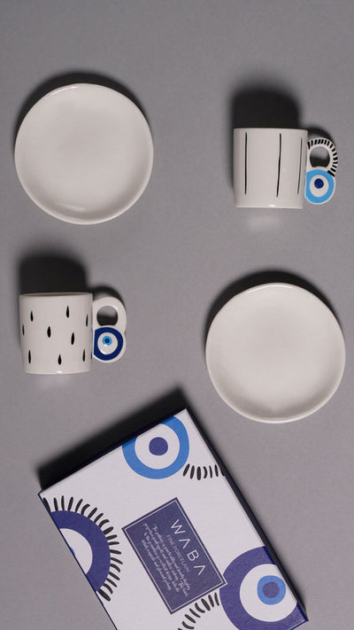 H42 Coffee Cups Set 2 Pcs