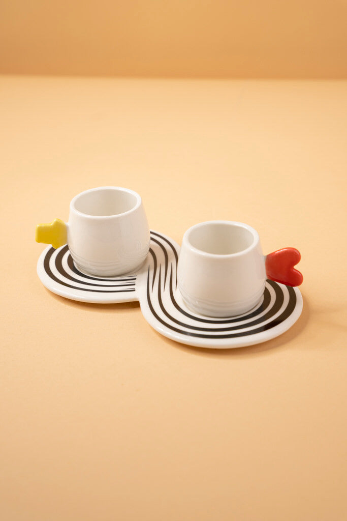 H51 Coffee Cups Set 2 Pcs