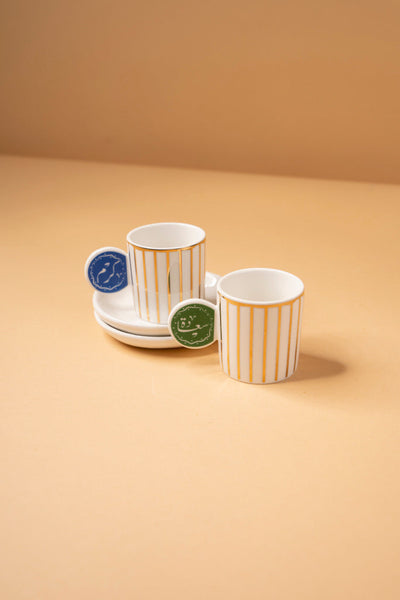H49 Coffee Cups Set 2 Pcs
