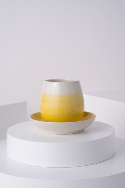 L7 Ceramic Cup With Saucer