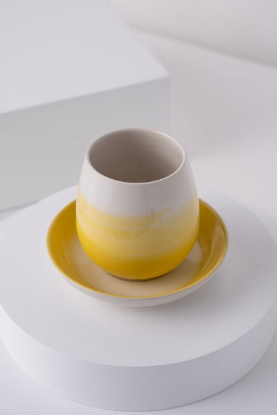 L7 Ceramic Cup With Saucer