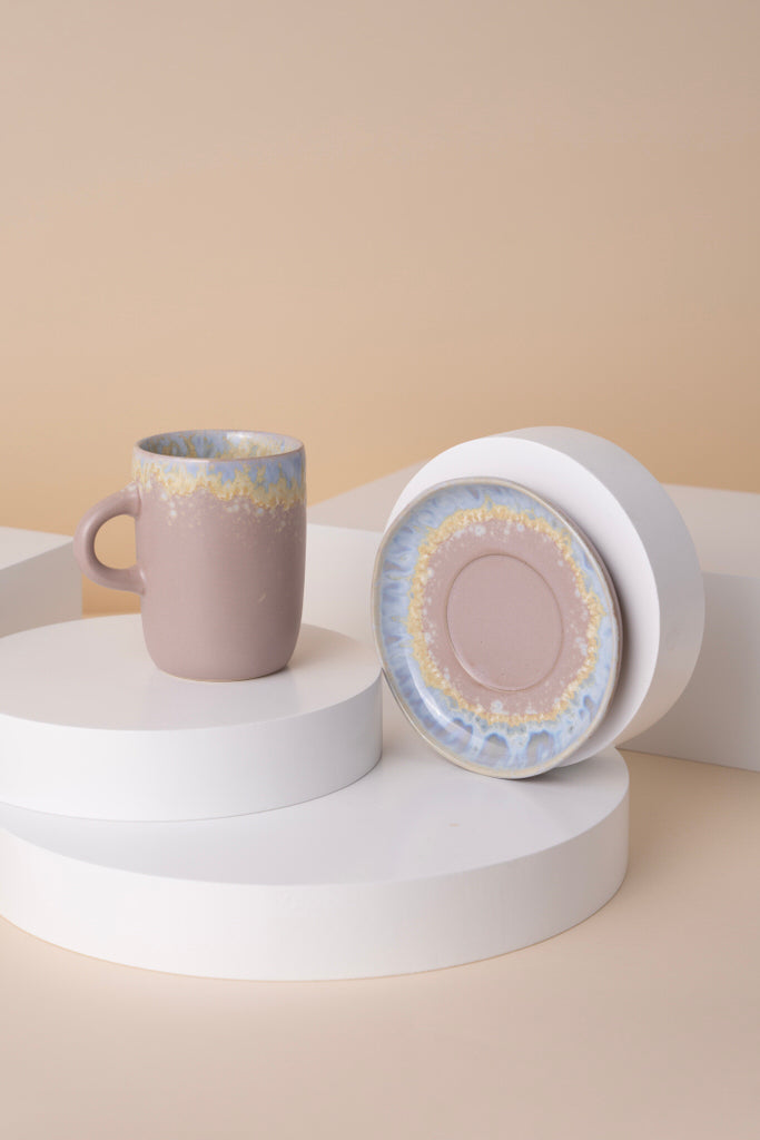 L12 Ceramic Cup With Saucer