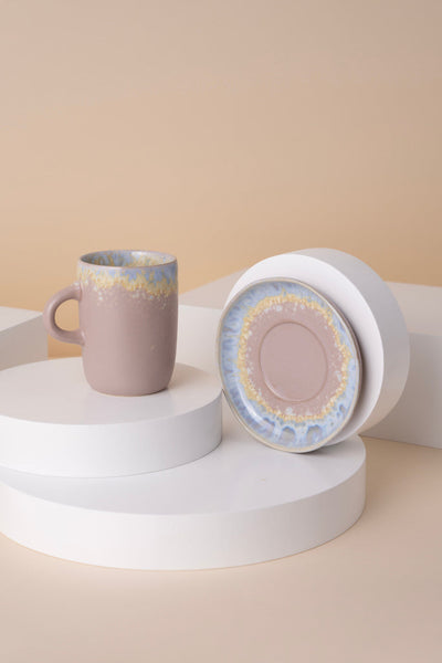 L12 Ceramic Cup With Saucer