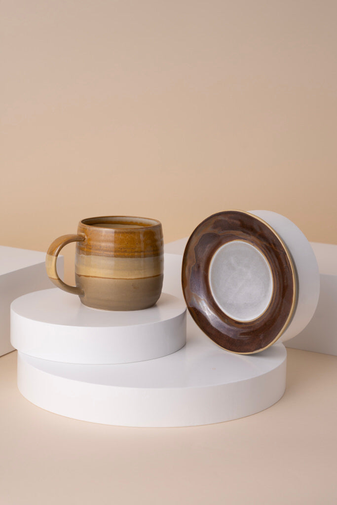 L17 Ceramic Cup With Saucer