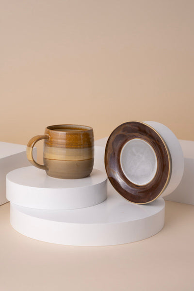L17 Ceramic Cup With Saucer