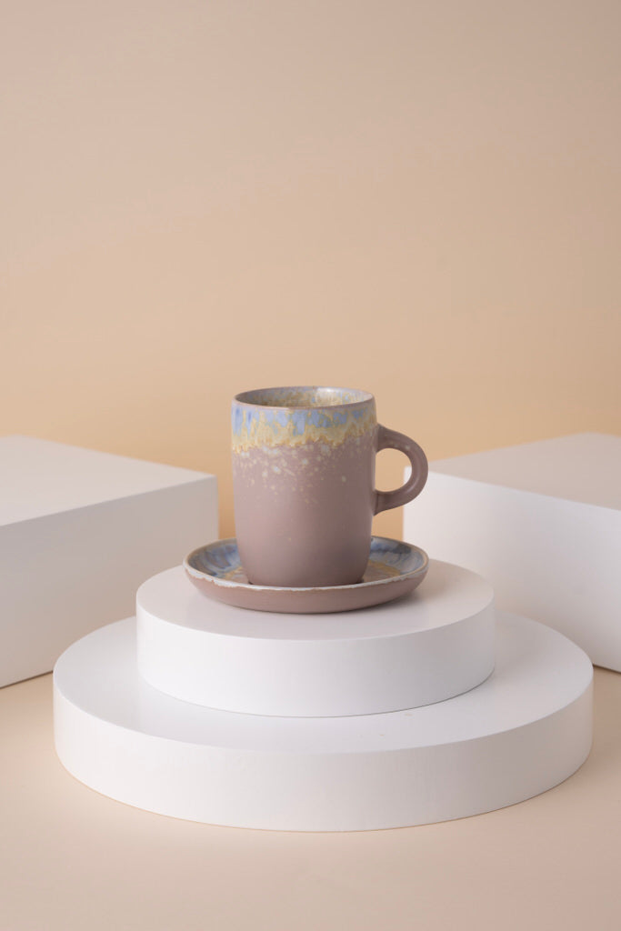 L12 Ceramic Cup With Saucer