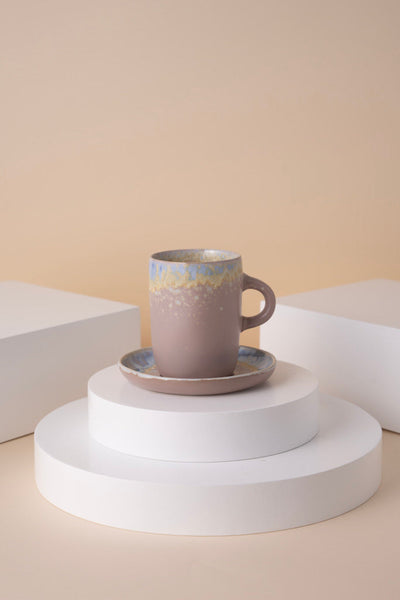 L12 Ceramic Cup With Saucer