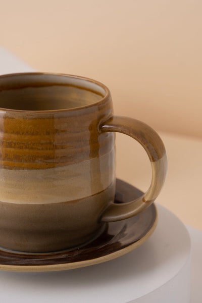 L17 Ceramic Cup With Saucer