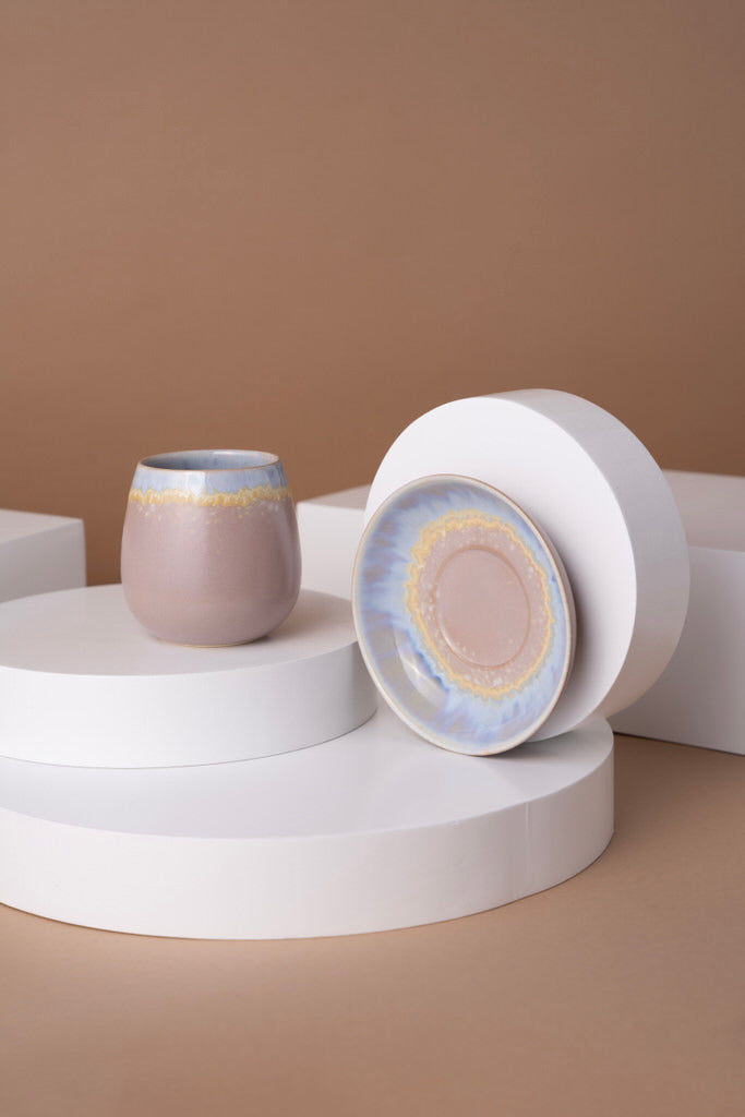 L8 Ceramic Cup With Saucer