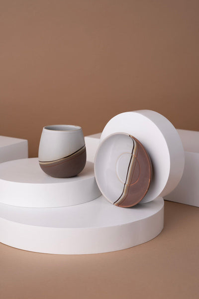 L10 Ceramic Cup With Saucer