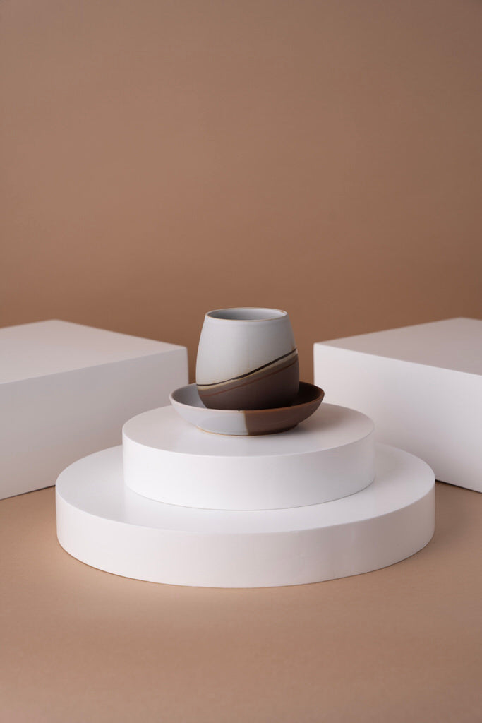 L10 Ceramic Cup With Saucer