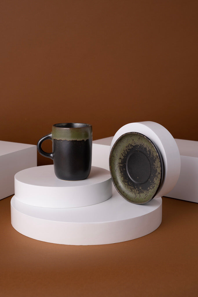 L15 Ceramic Cup With Saucer
