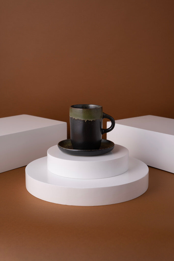L15 Ceramic Cup With Saucer