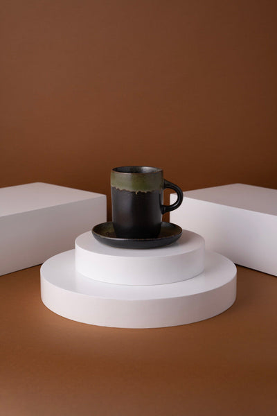 L15 Ceramic Cup With Saucer