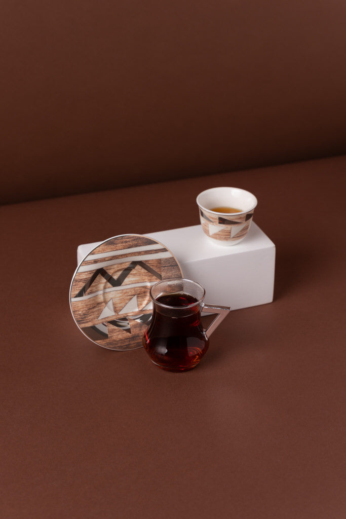  طقم شاي وقهوة 18 قطعة KL47