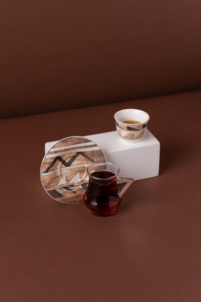  طقم شاي وقهوة 18 قطعة KL47