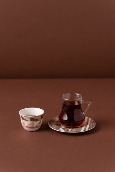  طقم شاي وقهوة 18 قطعة KL47