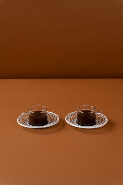 طقم اكواب اسبريسو 2 قطعة KL1