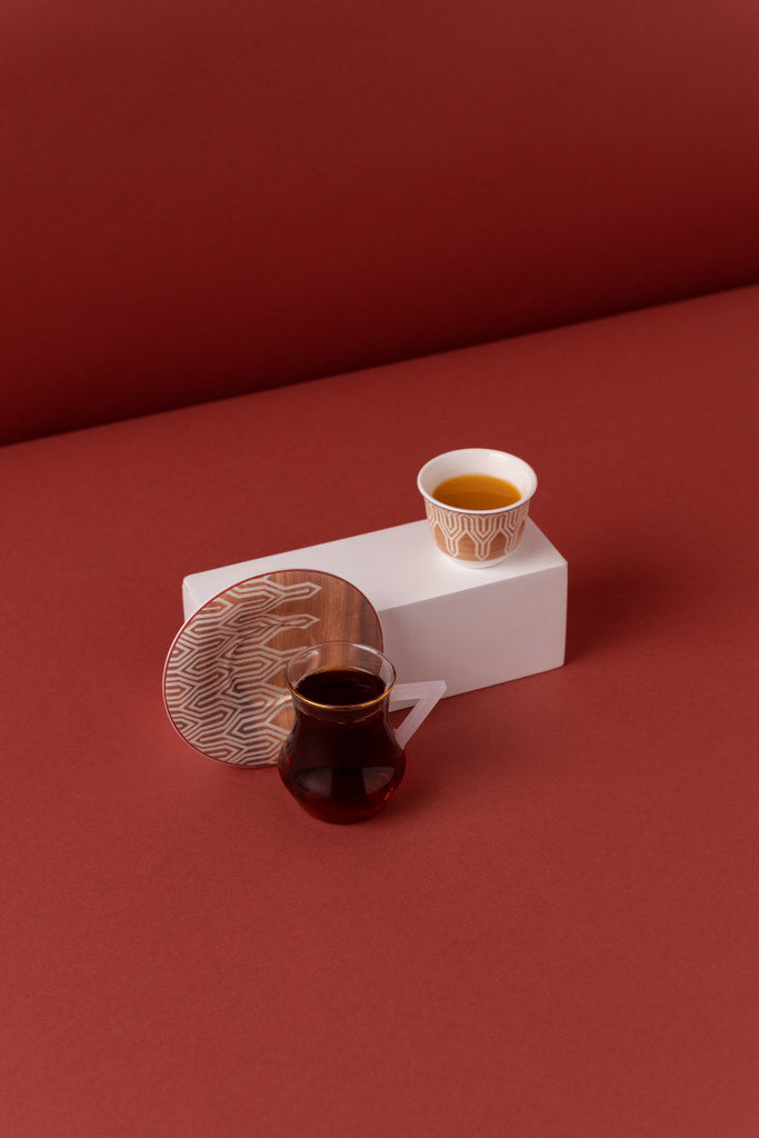 طقم شاي وقهوة 18 قطعة KL52