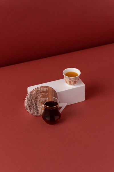 طقم شاي وقهوة 18 قطعة KL52