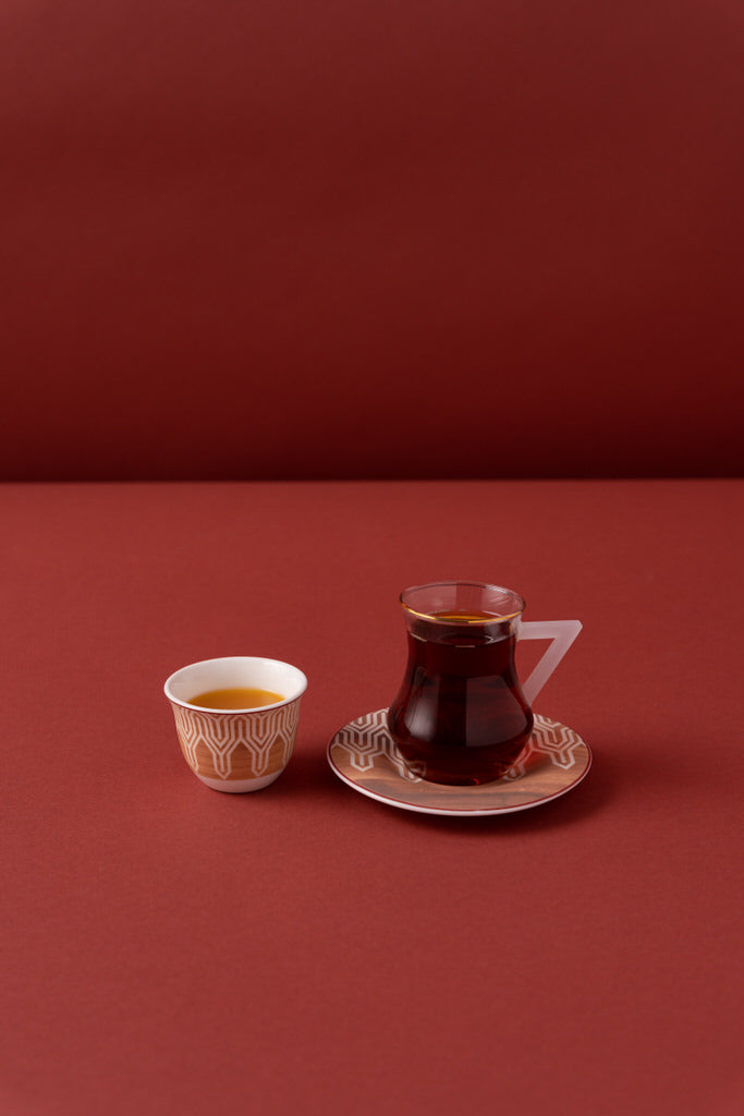 طقم شاي وقهوة 18 قطعة KL52