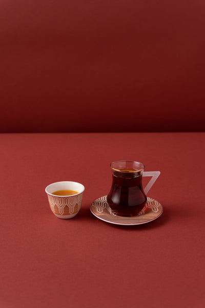 طقم شاي وقهوة 18 قطعة KL52