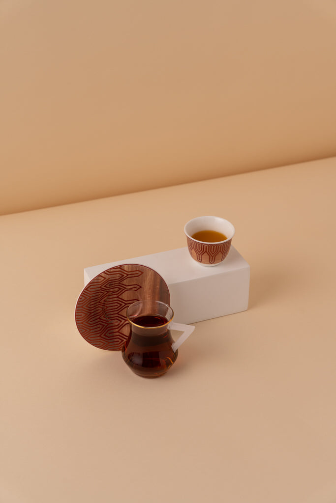طقم شاي وقهوة 18 قطعة KL52