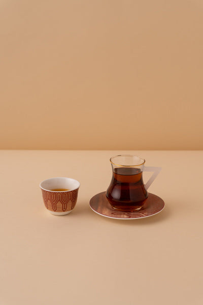 طقم شاي وقهوة 18 قطعة KL52
