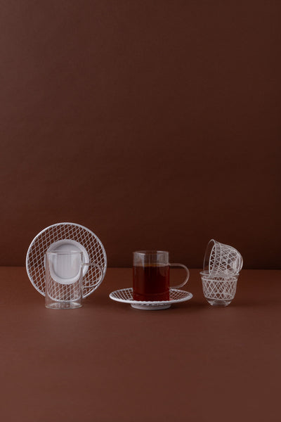 طقم شاي وقهوة 18 قطعة KL63