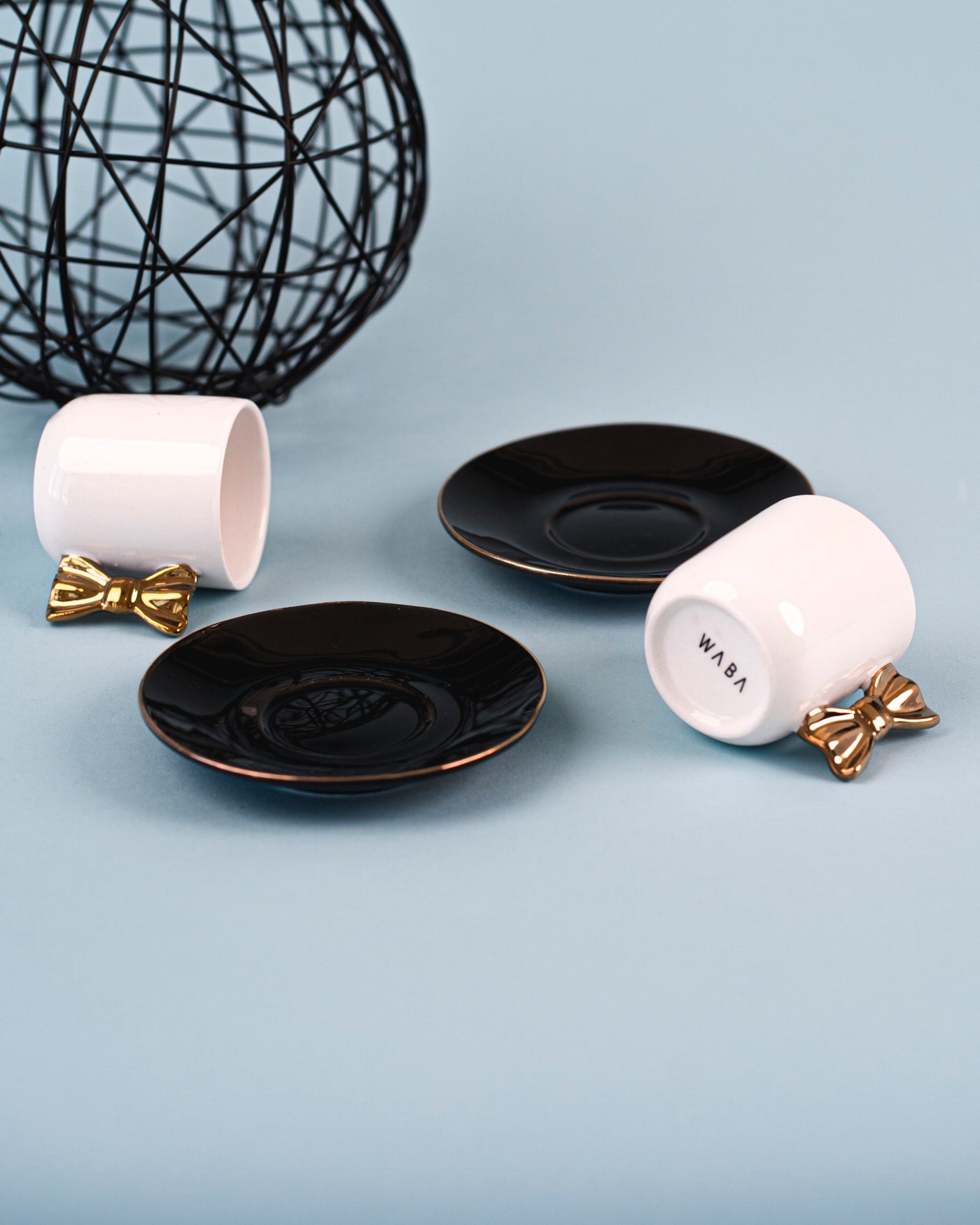 H1 Coffee Cups Set 2 Pcs Tie