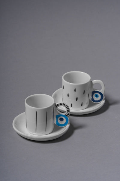 H42 Coffee Cups Set 2 Pcs