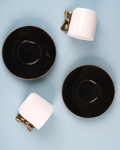 H1 Coffee Cups Set 2 Pcs Tie